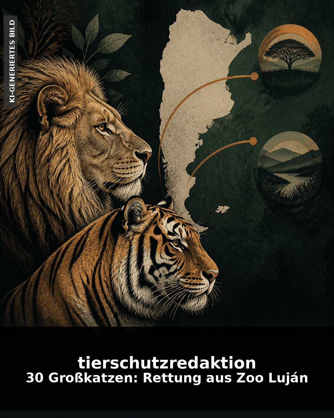 30 Großkatzen: Rettung aus Zoo Luján