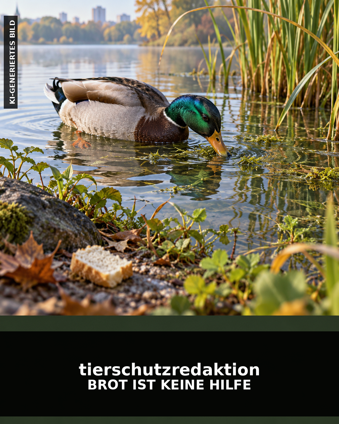Brot für Enten: Gut gemeint, aber keine Hilfe