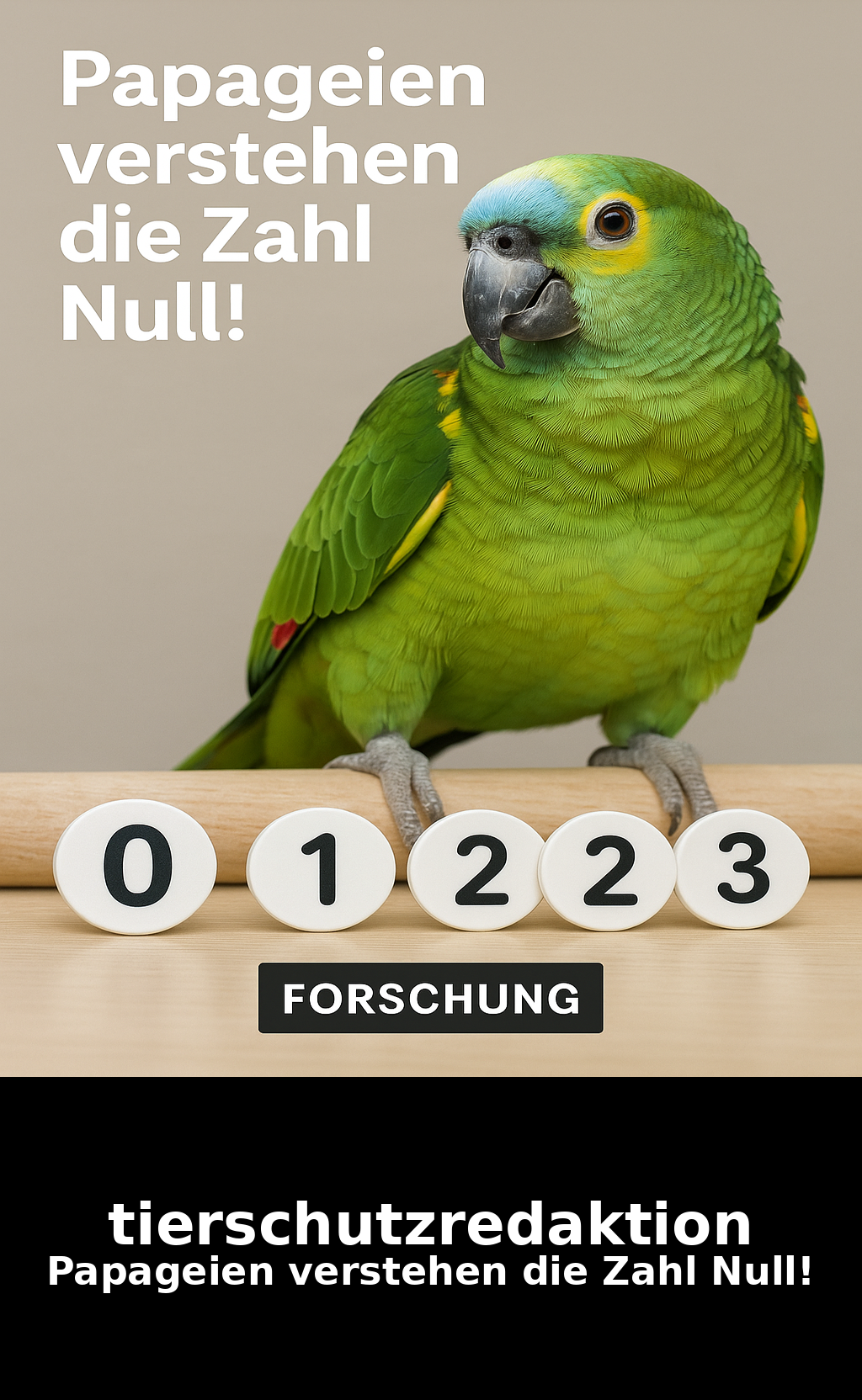 Papageien verstehen die Zahl Null!
