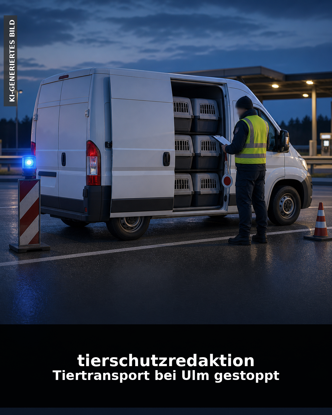 Kontrolle bei Ulm: Tiertransport mit Hunden und Katzen gestoppt