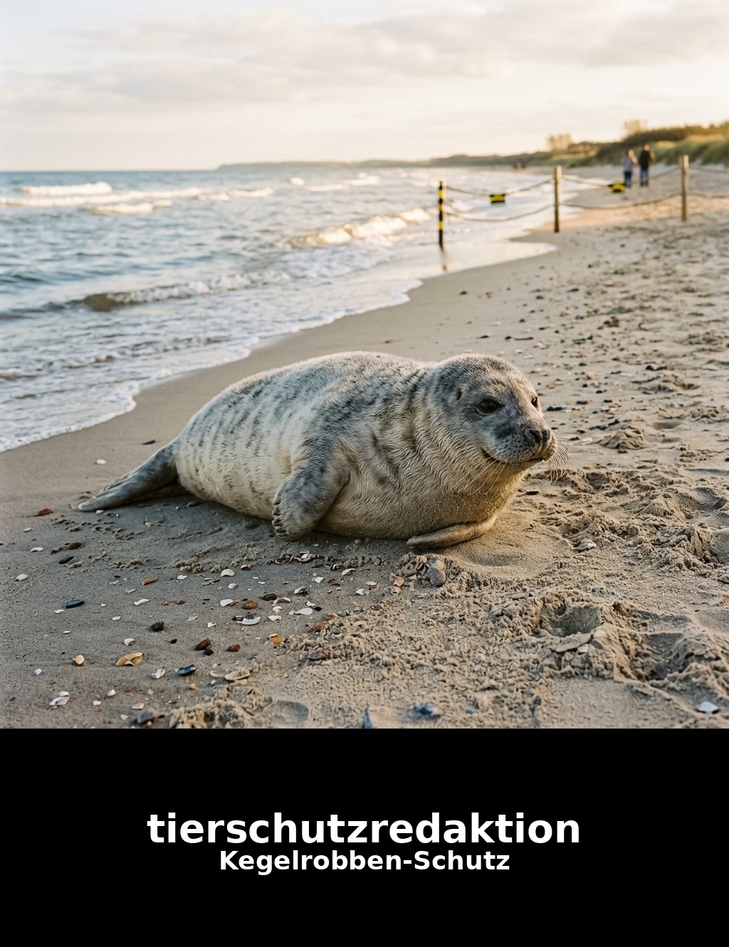 Verletzte Kegelrobbe am Ostseestrand gerettet — und schwimmt wieder frei