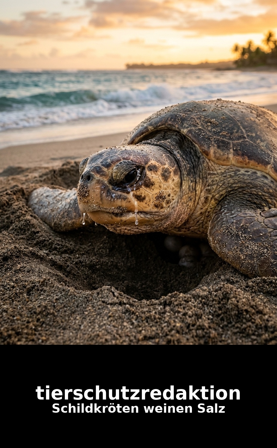 Wusstest du: Schildkröten weinen Salz