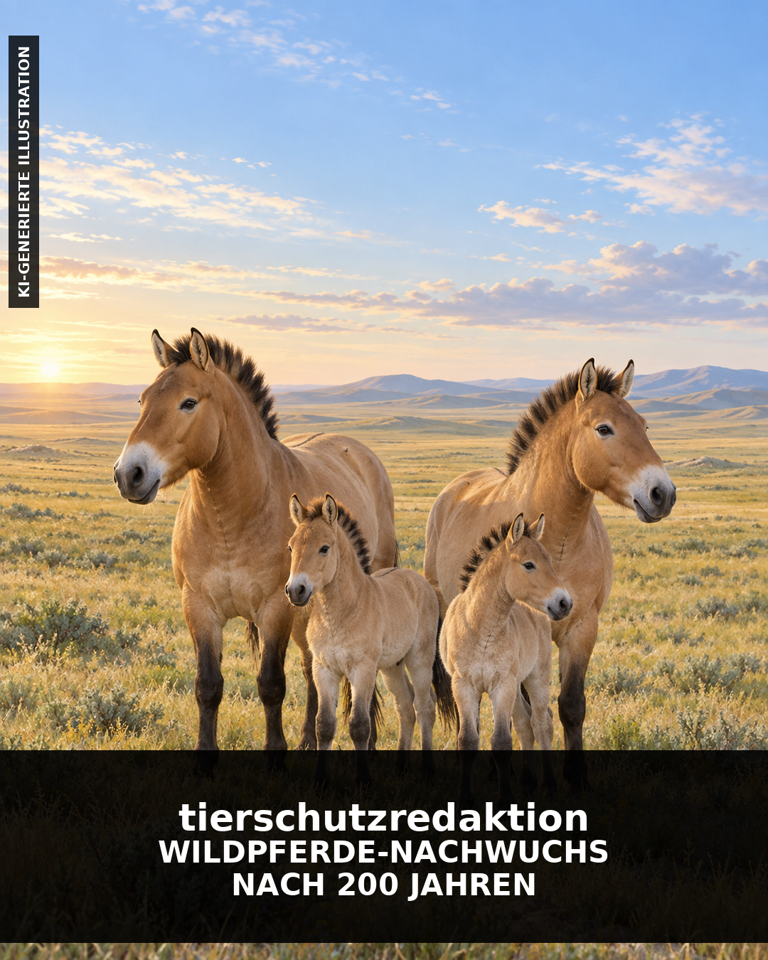 Wildpferde-Nachwuchs nach rund 200 Jahren